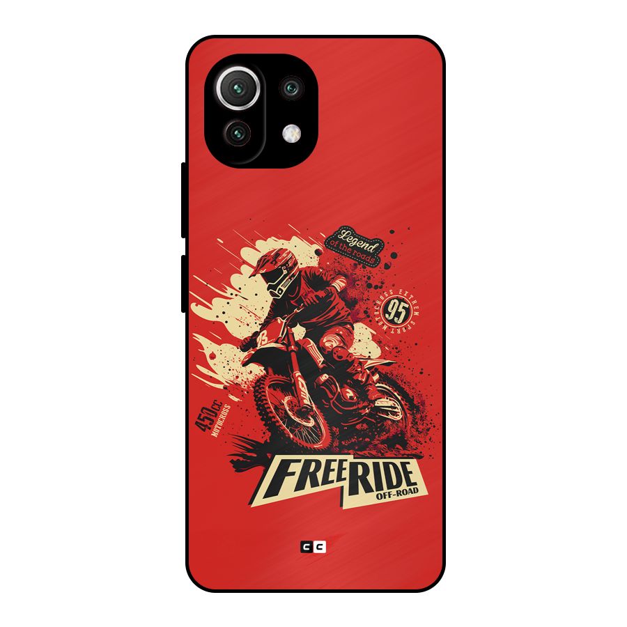 Free Ride Metal Back Case for Mi 11 Lite