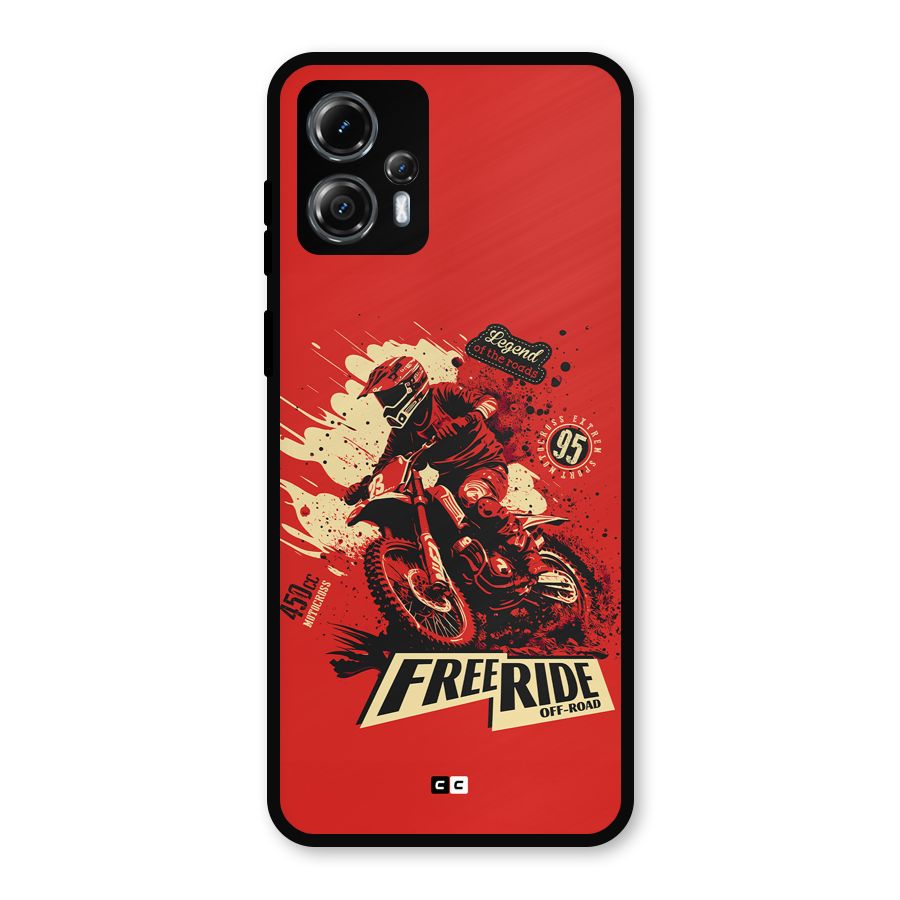 Free Ride Metal Back Case for Moto G13