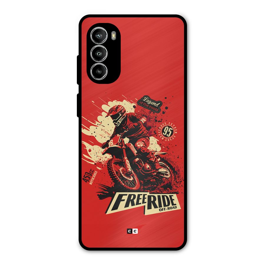 Free Ride Metal Back Case for Moto G52