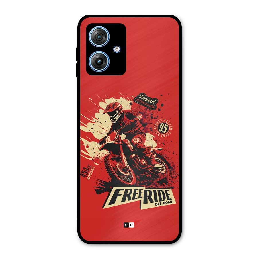 Free Ride Metal Back Case for Moto G54