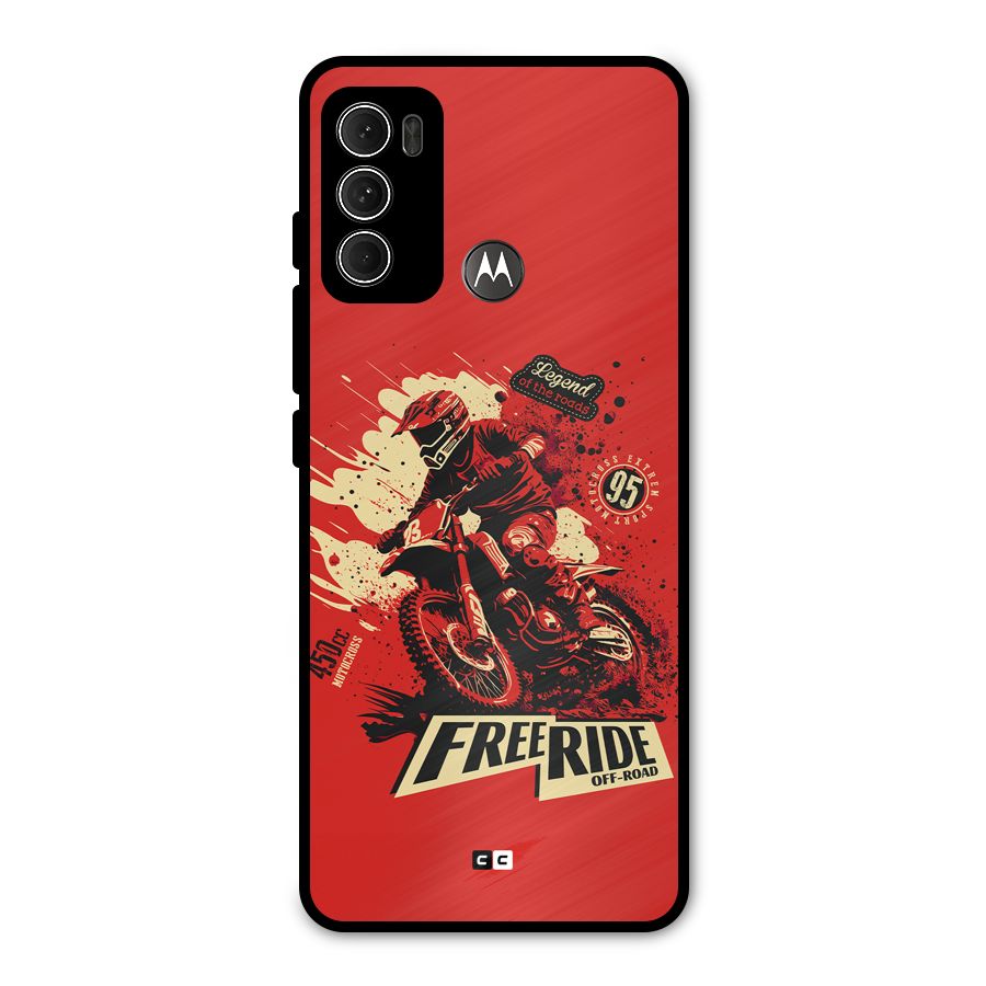 Free Ride Metal Back Case for Moto G60