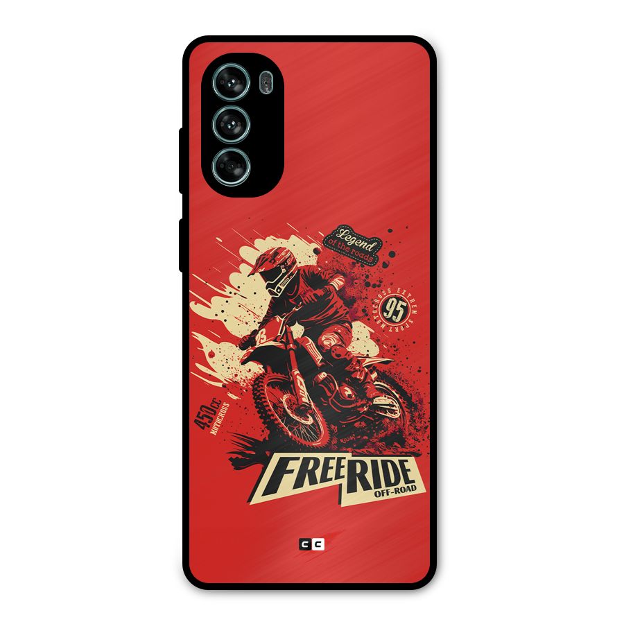 Free Ride Metal Back Case for Moto G62