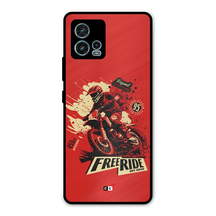 Free Ride Metal Back Case for Moto G72