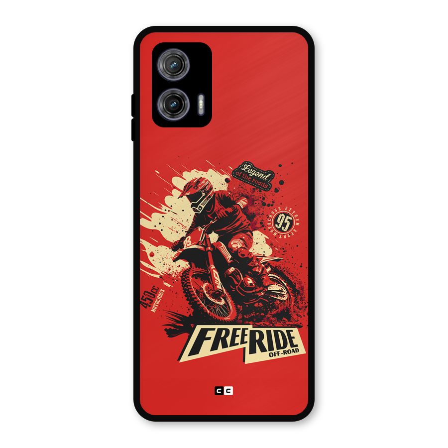 Free Ride Metal Back Case for Moto G73