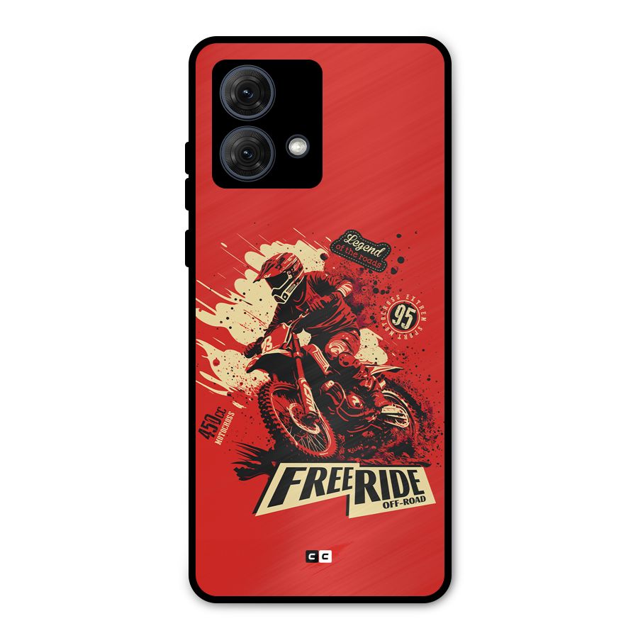 Free Ride Metal Back Case for Moto G84