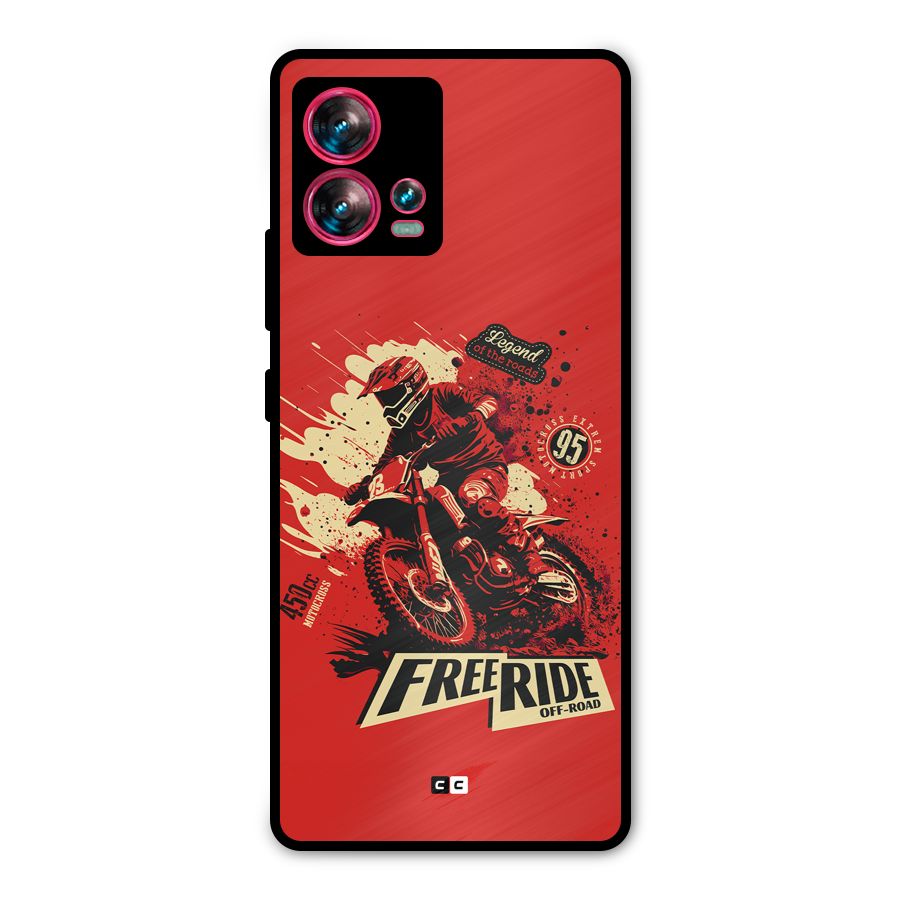 Free Ride Metal Back Case for Motorola Edge 30 Fusion