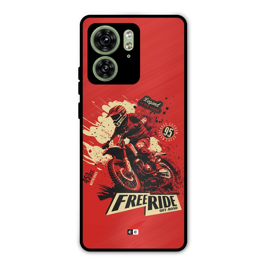 Free Ride Metal Back Case for Motorola Edge 40 5G