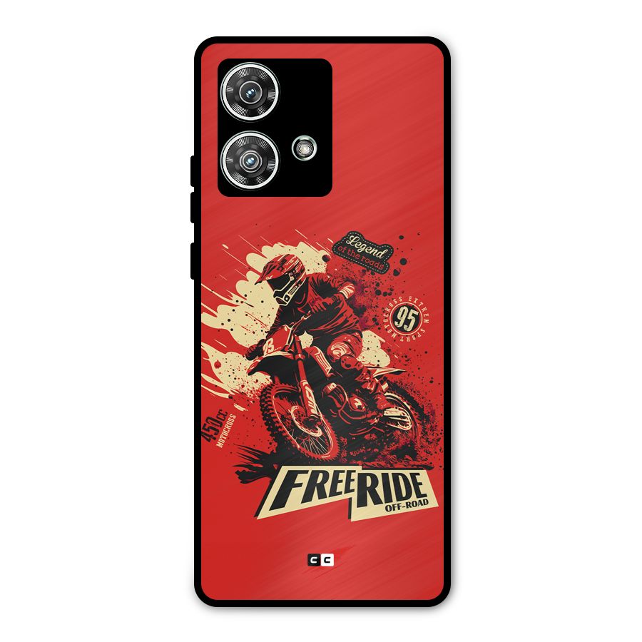 Free Ride Metal Back Case for Motorola Edge 40 Neo