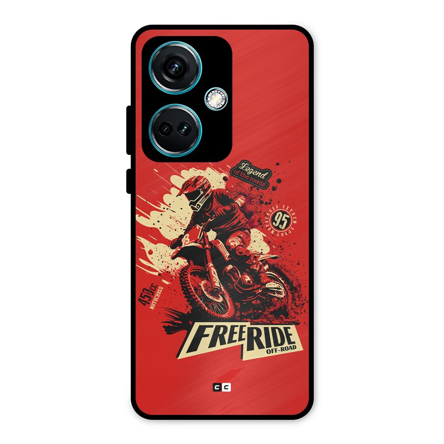 Free Ride Metal Back Case for OnePlus Nord CE 3 5G