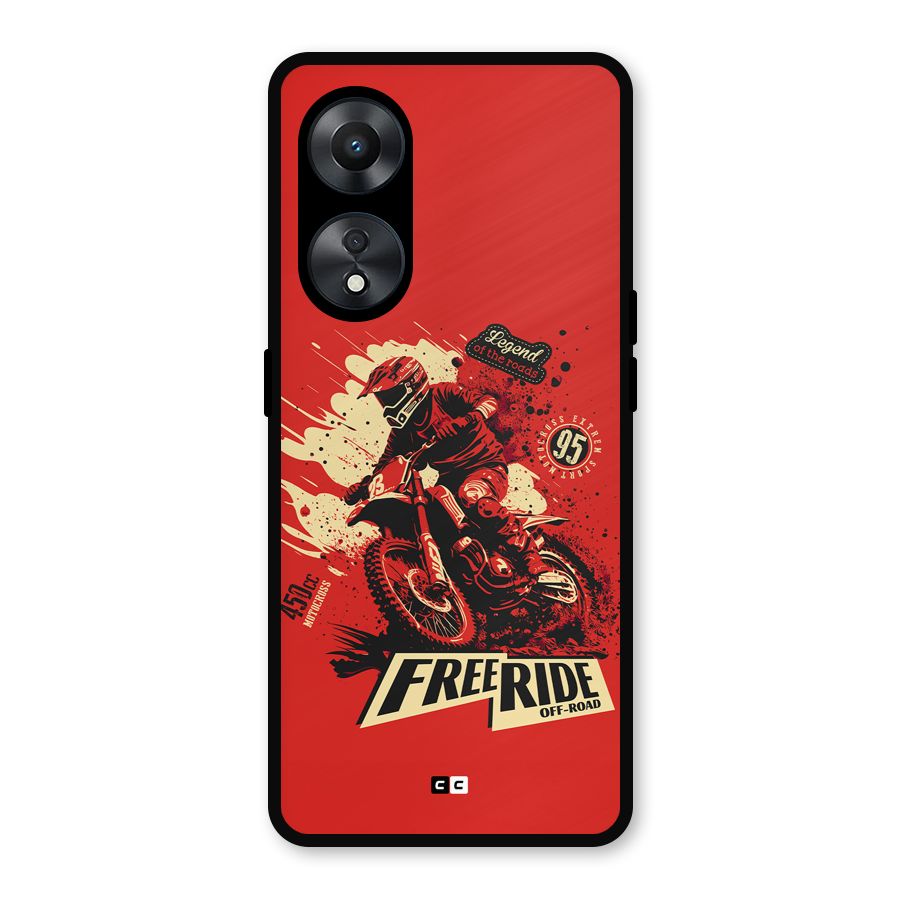 Free Ride Metal Back Case for Oppo A78
