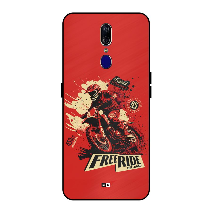 Free Ride Metal Back Case for Oppo F11