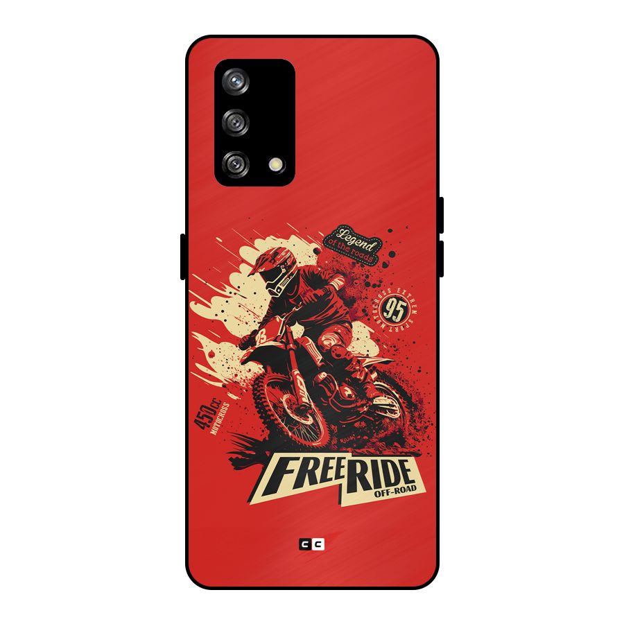 Free Ride Metal Back Case for Oppo F19