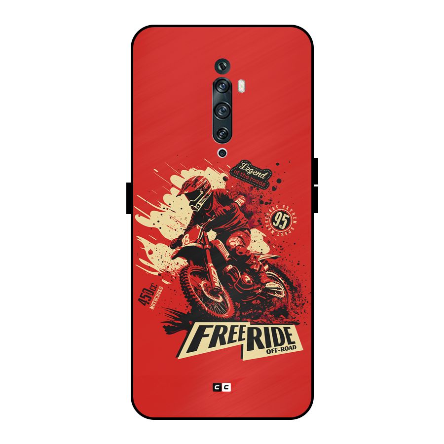 Free Ride Metal Back Case for Oppo Reno2 Z