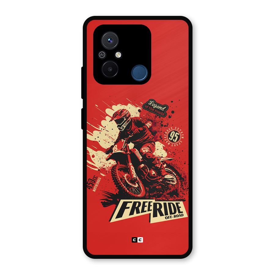 Free Ride Metal Back Case for Poco C55