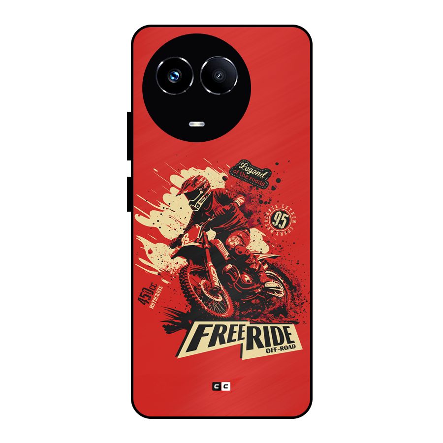 Free Ride Metal Back Case for Realme 11X