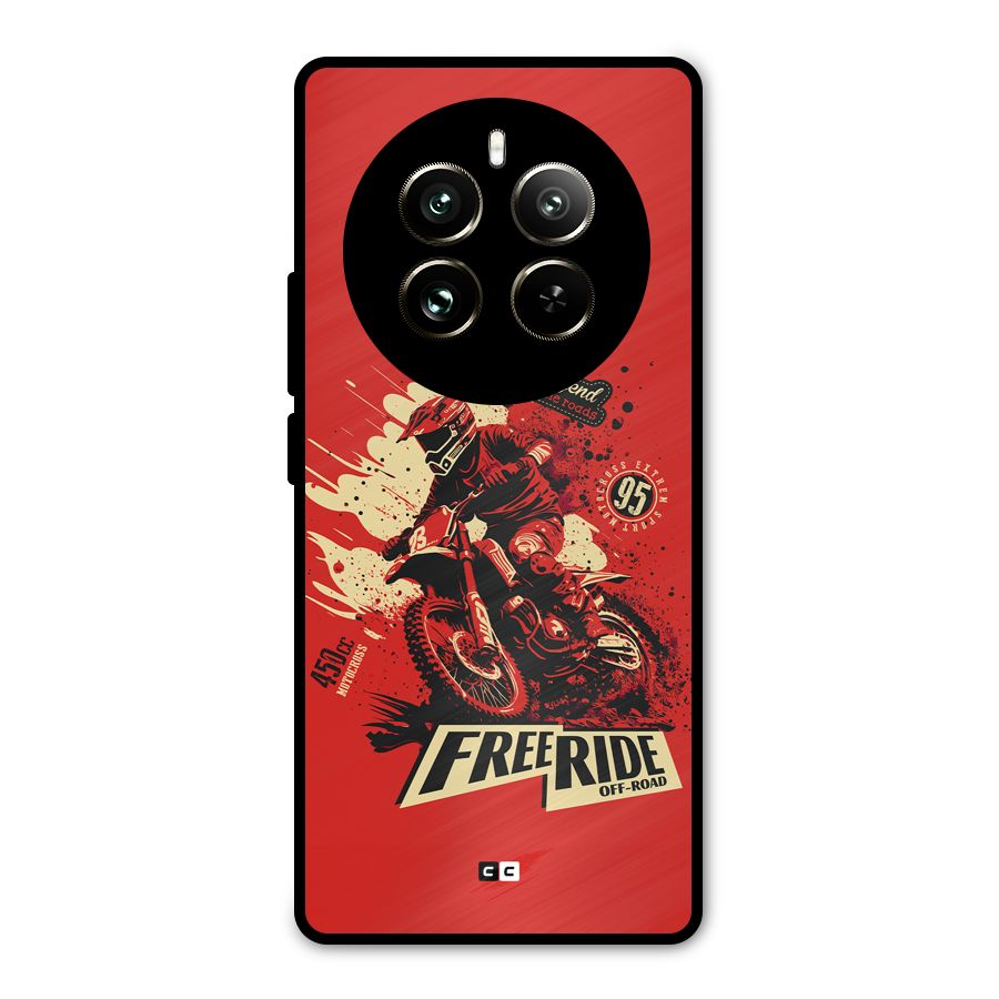 Free Ride Metal Back Case for Realme 12 Pro