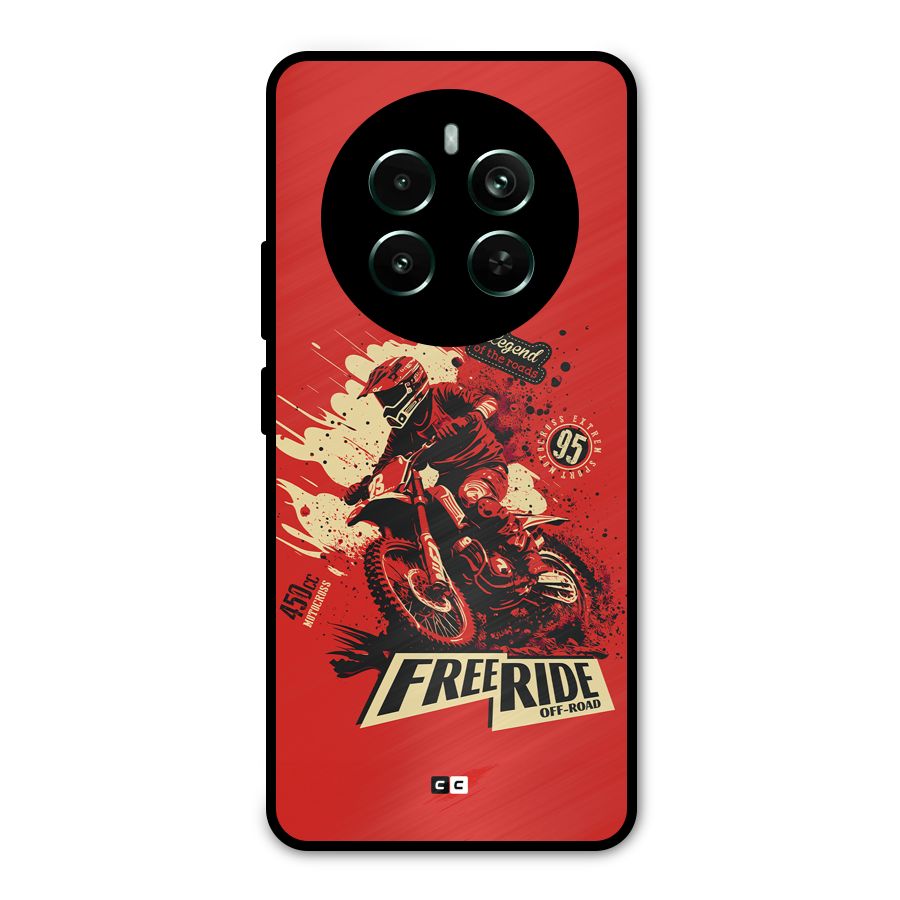 Free Ride Metal Back Case for Realme 12 Pro Plus