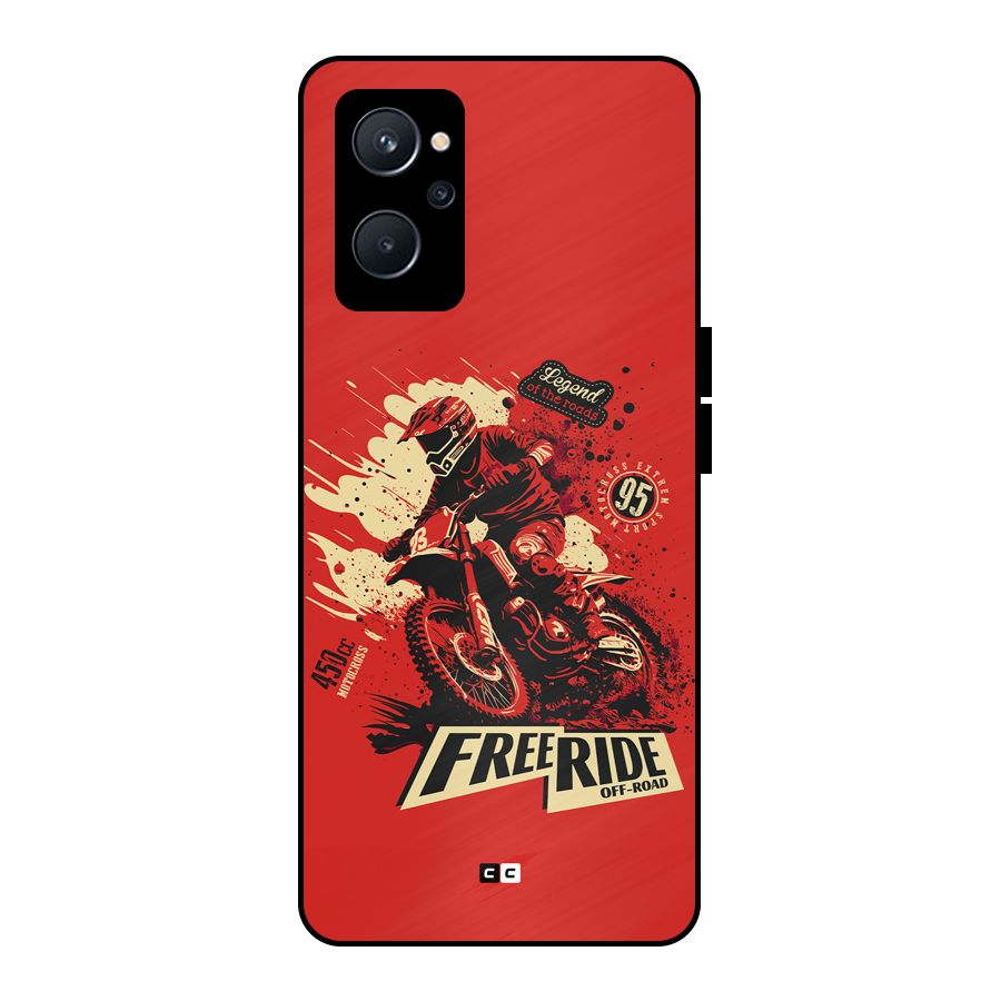 Free Ride Metal Back Case for Realme 9i 5G