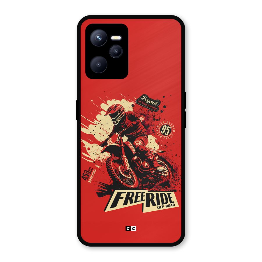Free Ride Metal Back Case for Realme C35