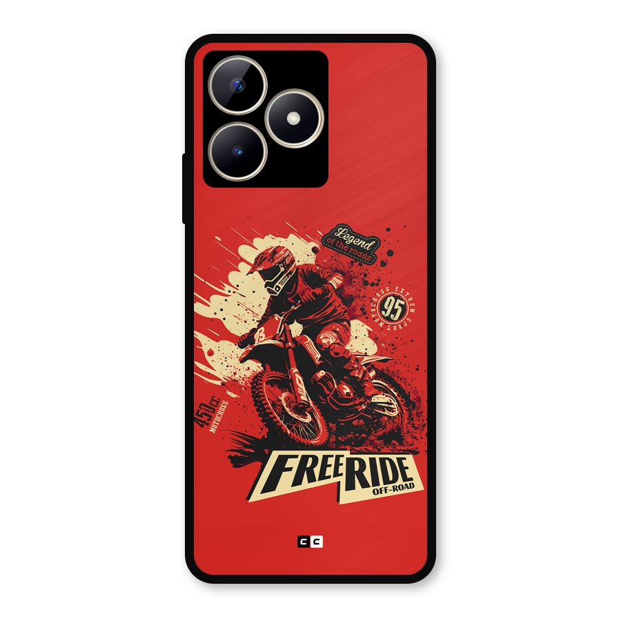 Free Ride Metal Back Case for Realme C53