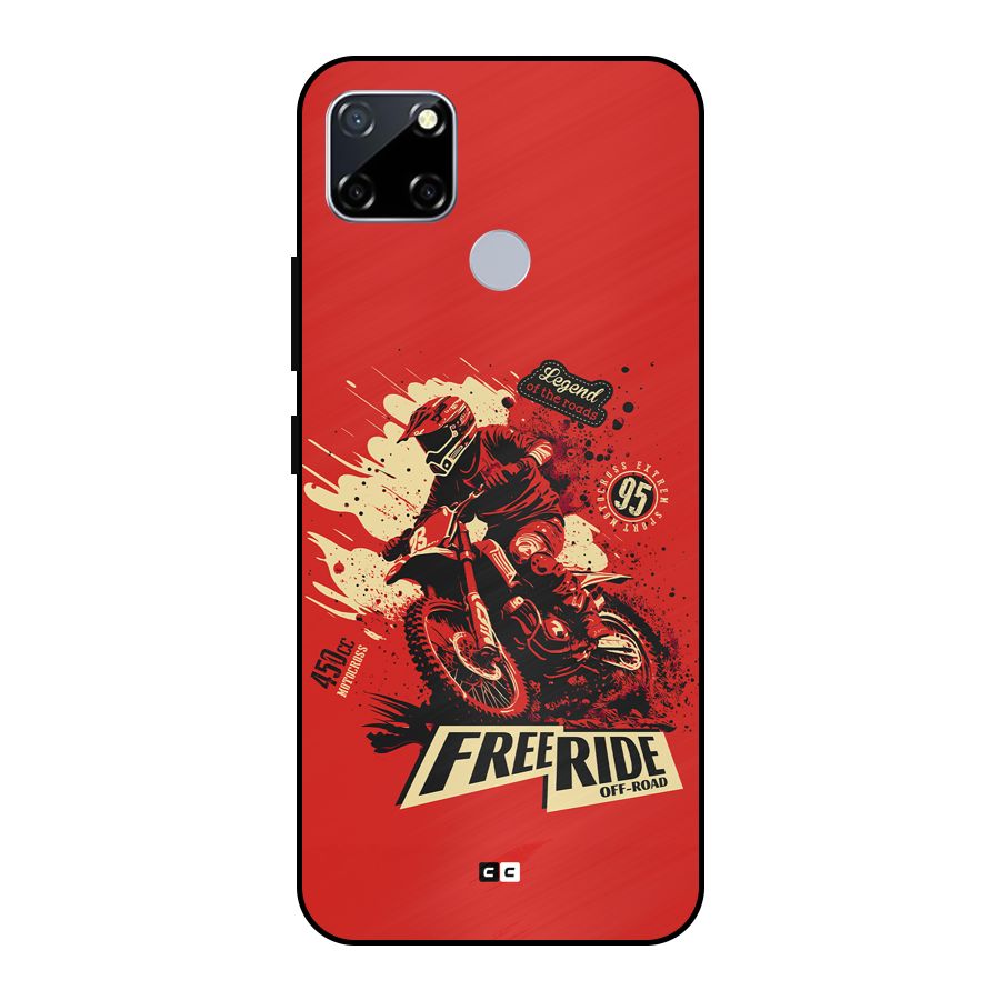 Free Ride Metal Back Case for Realme Narzo 20