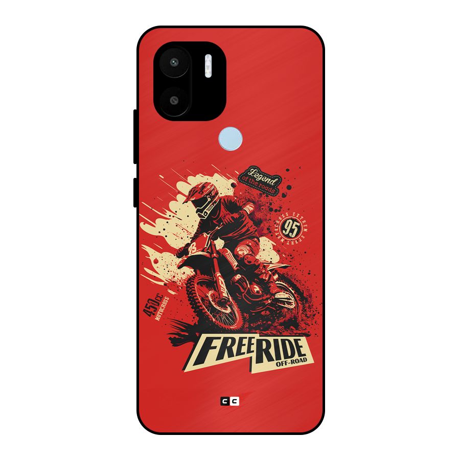 Free Ride Metal Back Case for Redmi A1 Plus