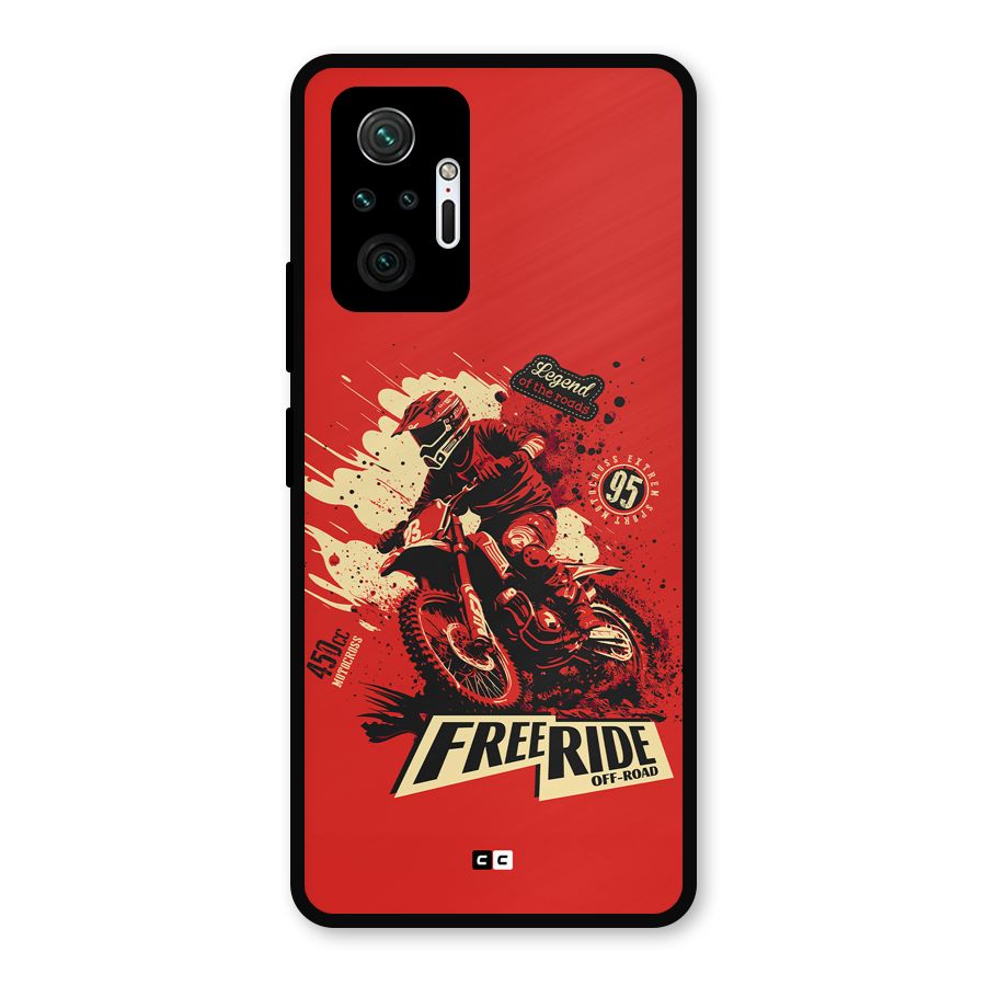 Free Ride Metal Back Case for Redmi Note 10 Pro Max