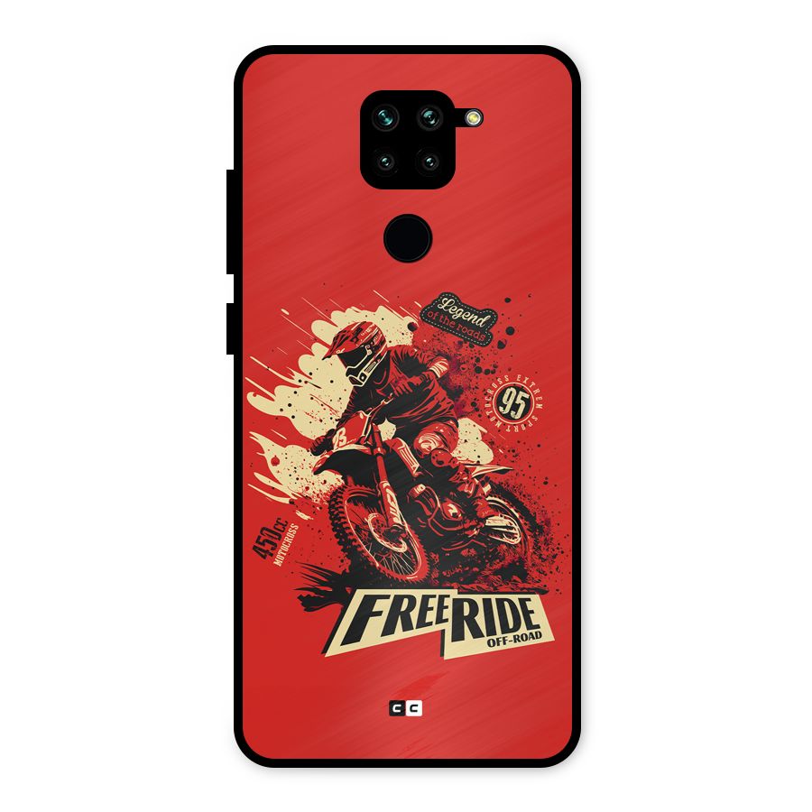 Free Ride Metal Back Case for Redmi Note 9
