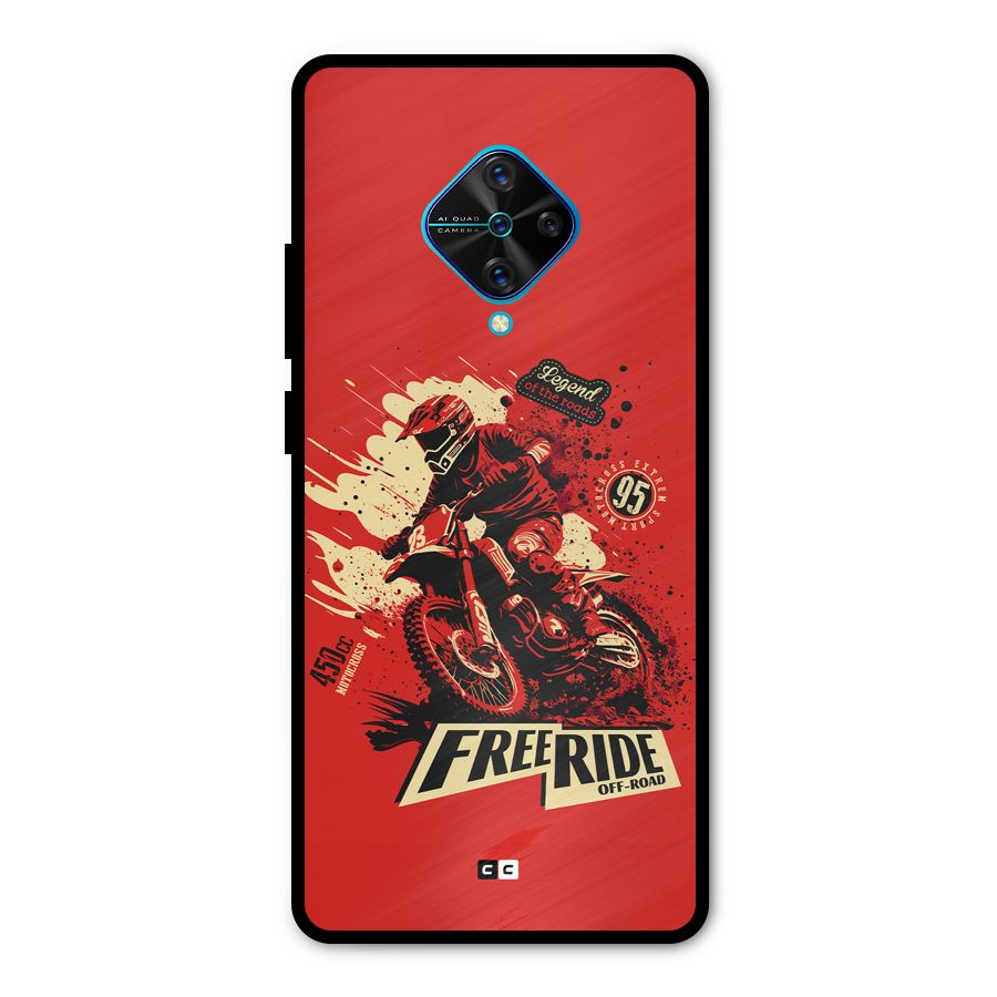 Free Ride Metal Back Case for Vivo S1 Pro