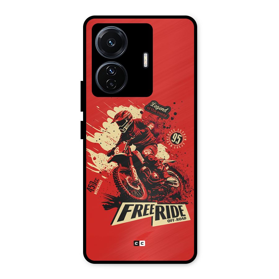 Free Ride Metal Back Case for Vivo T1 Pro