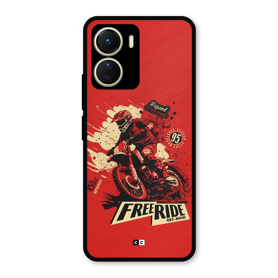 Free Ride Metal Back Case for Vivo T2x