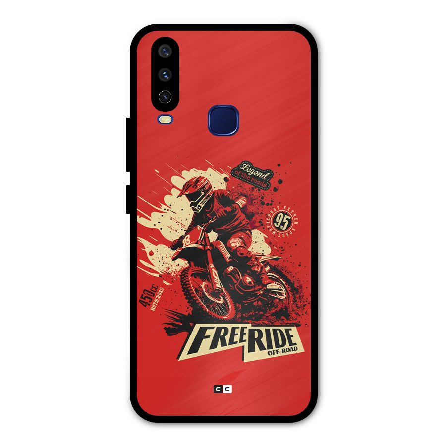 Free Ride Metal Back Case for Vivo U10