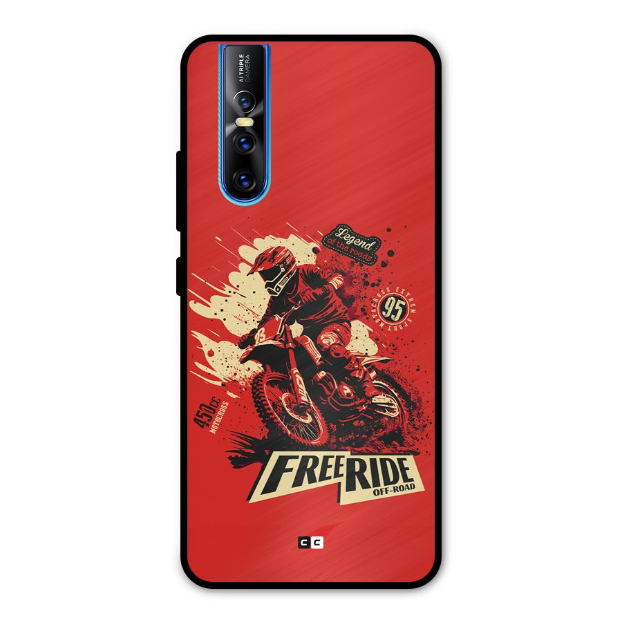 Free Ride Metal Back Case for Vivo V15 Pro