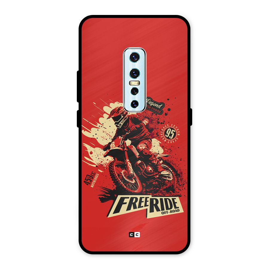 Free Ride Metal Back Case for Vivo V17 Pro