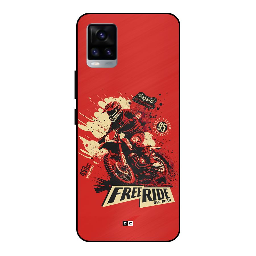 Free Ride Metal Back Case for Vivo V20