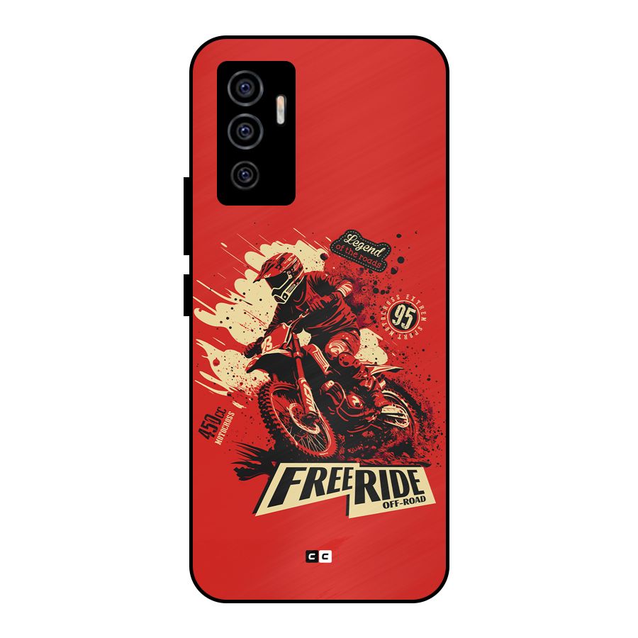 Free Ride Metal Back Case for Vivo V23e