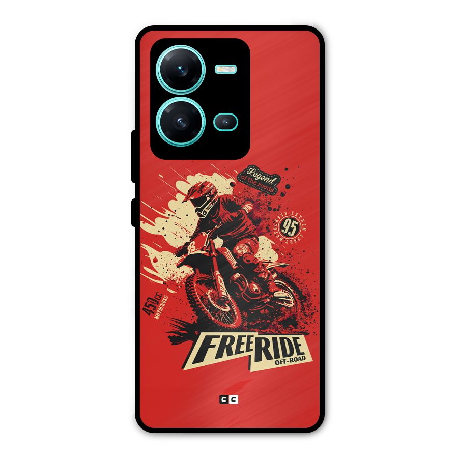 Free Ride Metal Back Case for Vivo V25