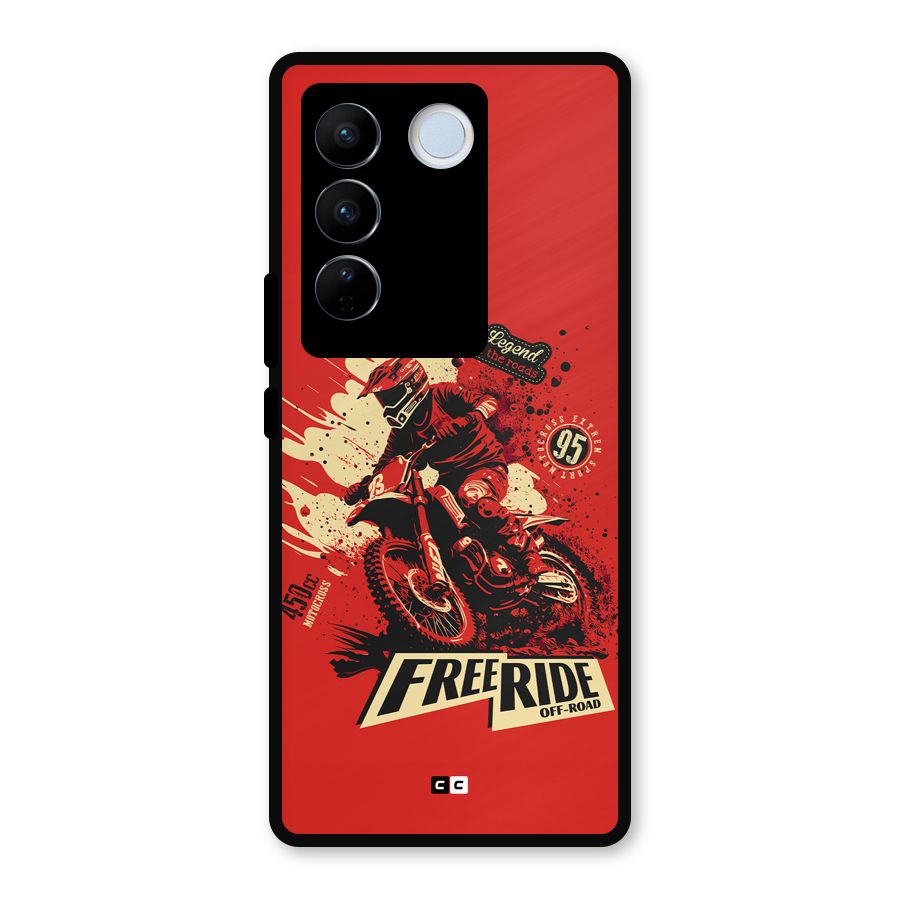 Free Ride Metal Back Case for Vivo V27