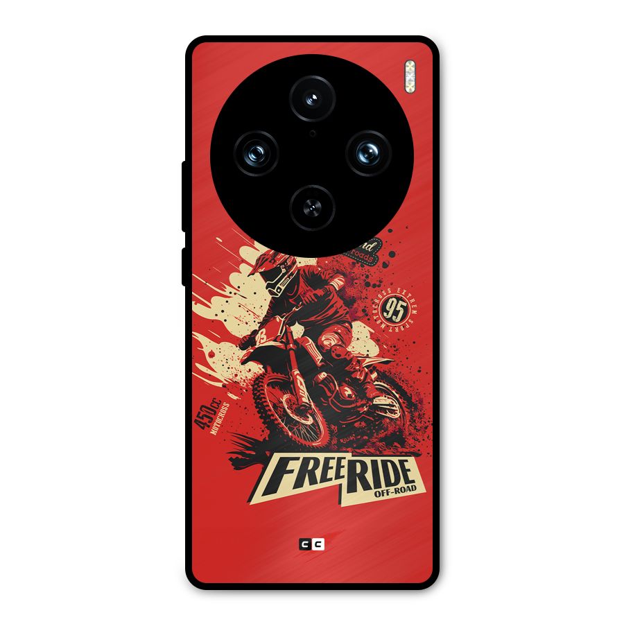 Free Ride Metal Back Case for Vivo X100 Pro