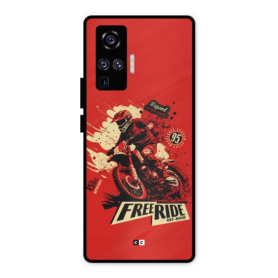 Free Ride Metal Back Case for Vivo X50 Pro