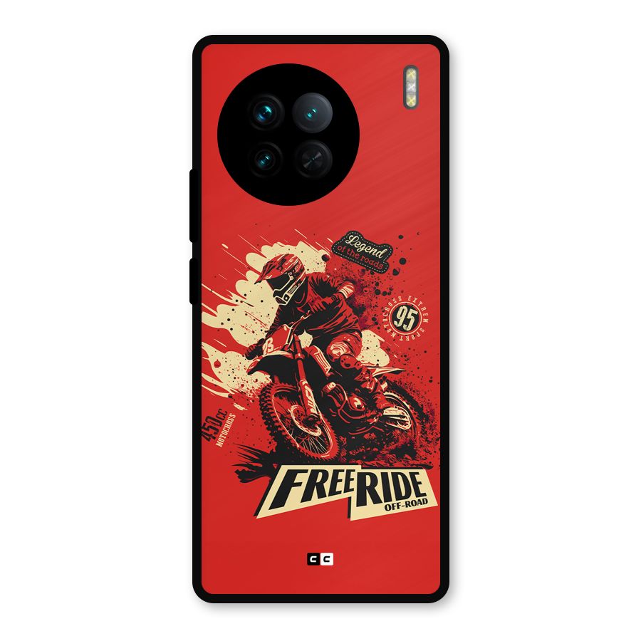 Free Ride Metal Back Case for Vivo X90