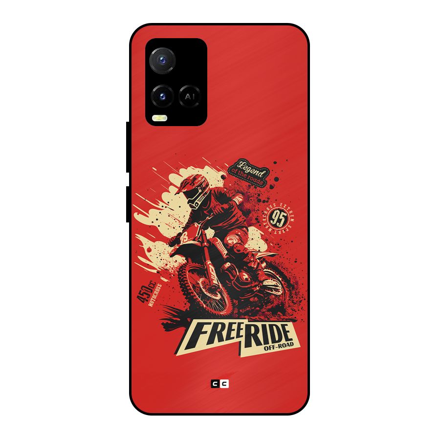 Free Ride Metal Back Case for Vivo Y21