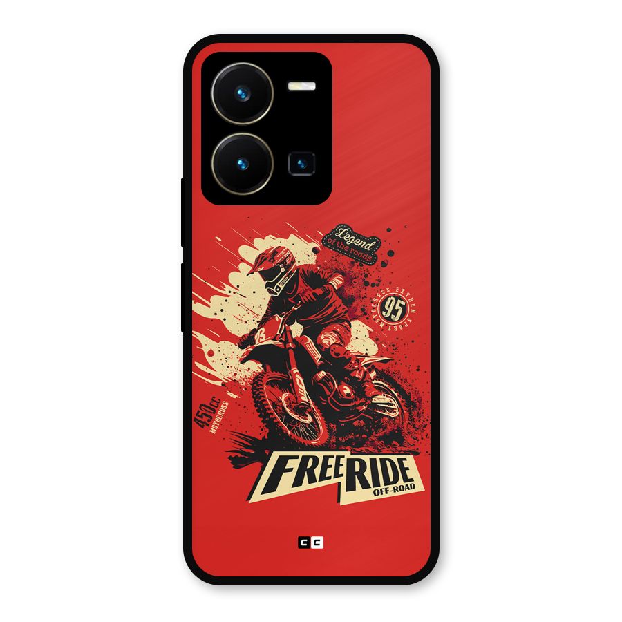 Free Ride Metal Back Case for Vivo Y35
