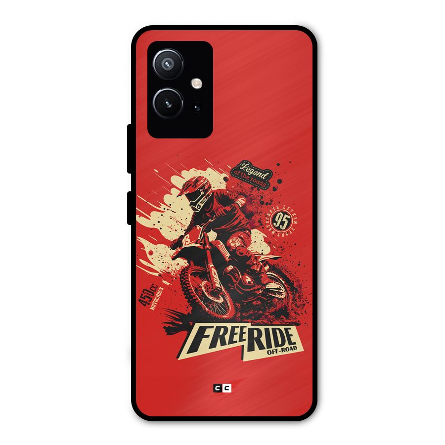 Free Ride Metal Back Case for Vivo Y75 5G