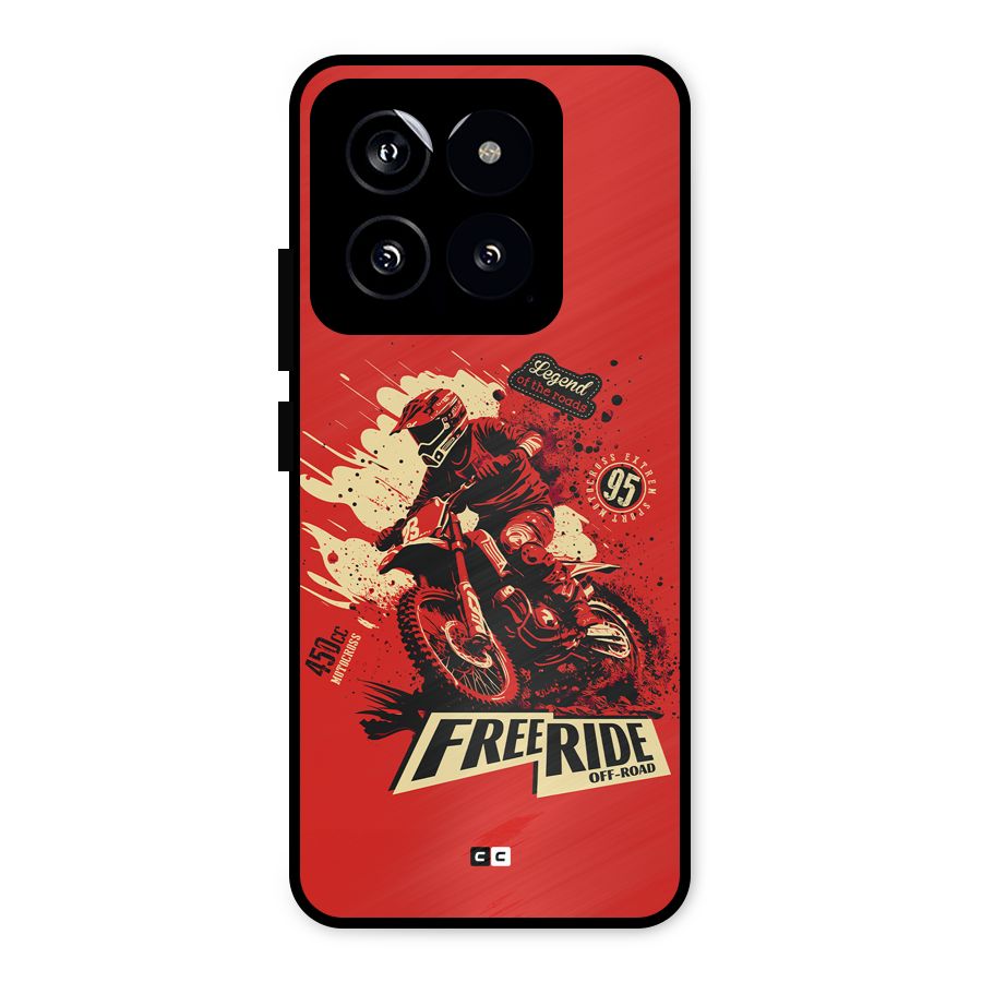 Free Ride Metal Back Case for Xiaomi 14