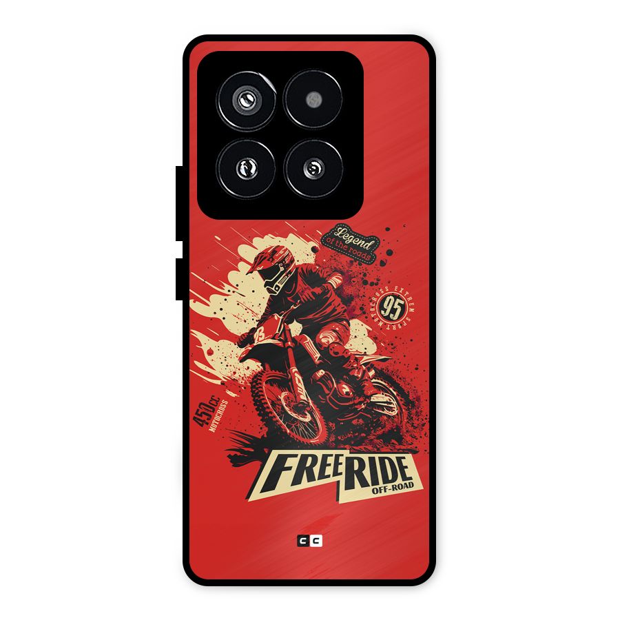 Free Ride Metal Back Case for Xiaomi 14 Pro