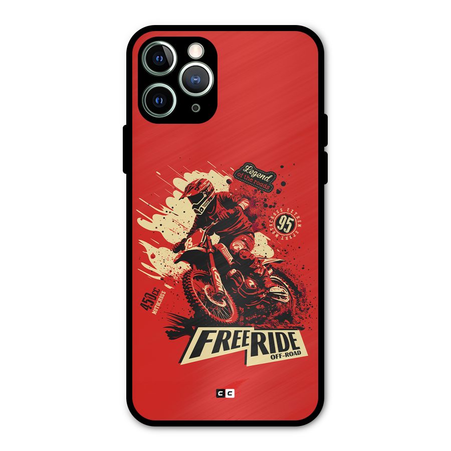 Free Ride Metal Back Case for iPhone 11 Pro Max