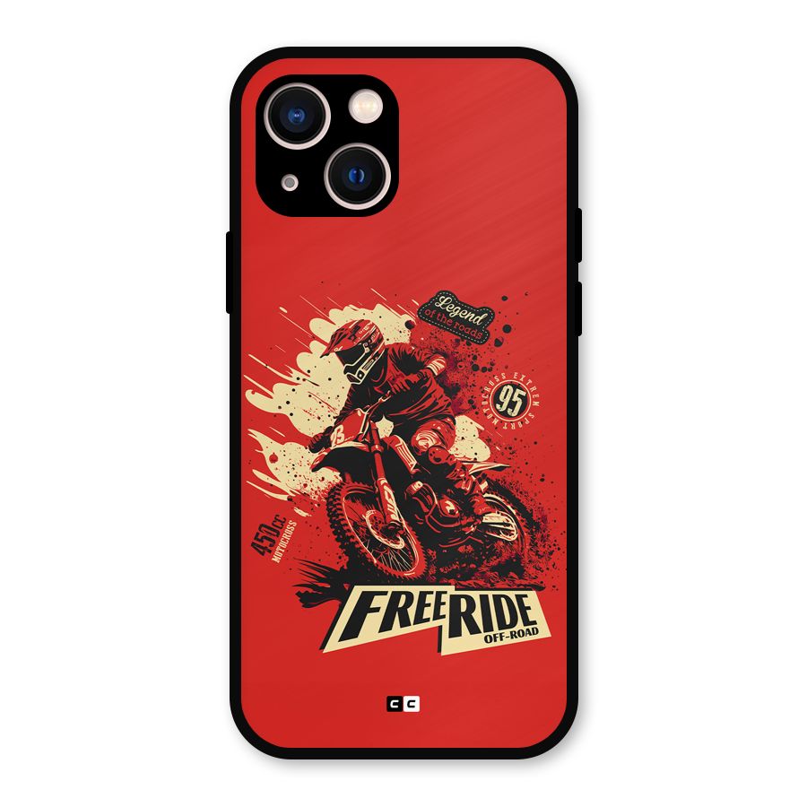 Free Ride Metal Back Case for iPhone 13