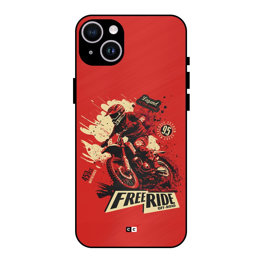 Free Ride Metal Back Case for iPhone 14 Plus