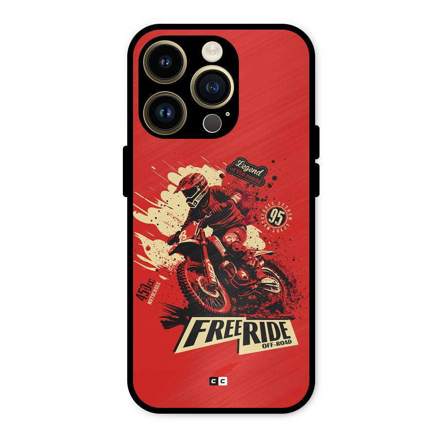 Free Ride Metal Back Case for iPhone 14 Pro